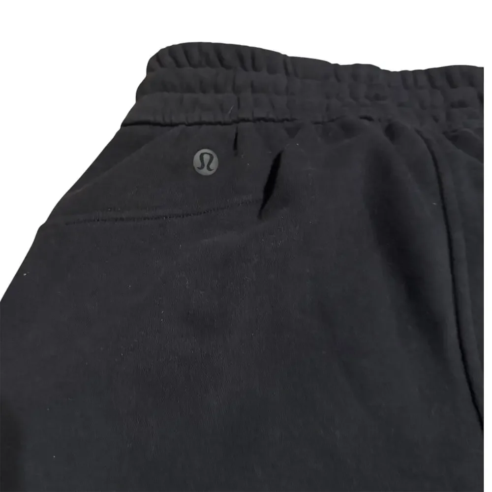 Lululemon Breezily Mid Crop Pants Black Wide Leg Drawstring Lounge Travel Women